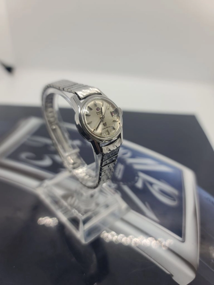 빈티지 RADO 여성용 자동 메탈 시계/SWISS 이미지