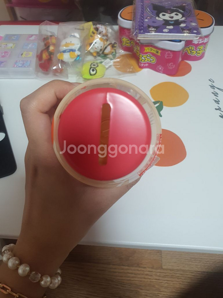 2005년 고전 헬로키티 요구르트 저금통--2