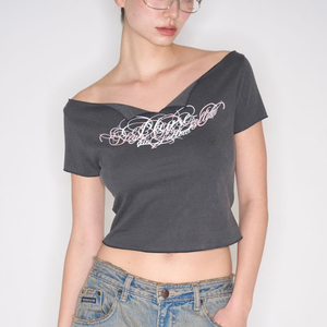 플리즈노팔로우 Faye Vintage Logo Top