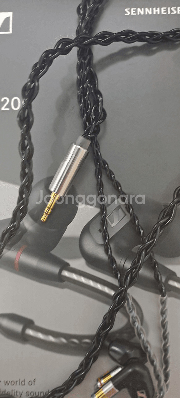 젠하이저 ie200 + 블랙캣 커스텀 케이블--1