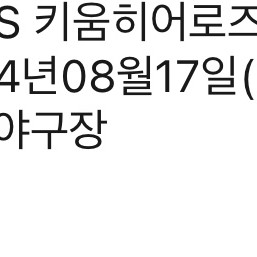 롯데 vs 키움 그라운드석 8월17일 토요일경기