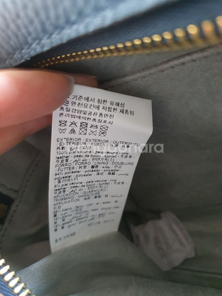 (새상품) 빔바이롤라 블루 소가죽 크로스백--5