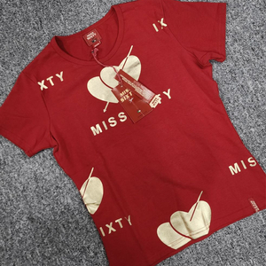 MISS SIXTY 미스식스티 하트 레드 반팔티 M