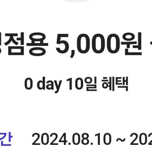 다이소 직영점용 5000원 금액권