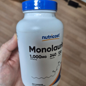 미개봉 뉴트리코스트 모노라우린 1000mg 240캡슐