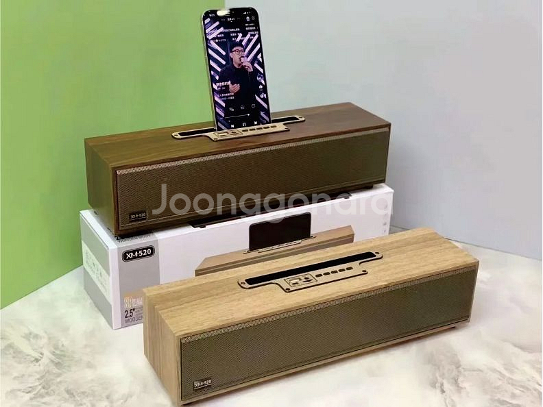 레트로 원목 블루투스 스피커 XM-520--1