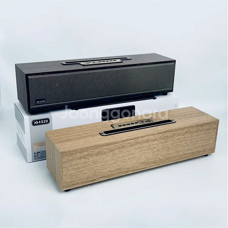레트로 원목 블루투스 스피커 XM-520--2