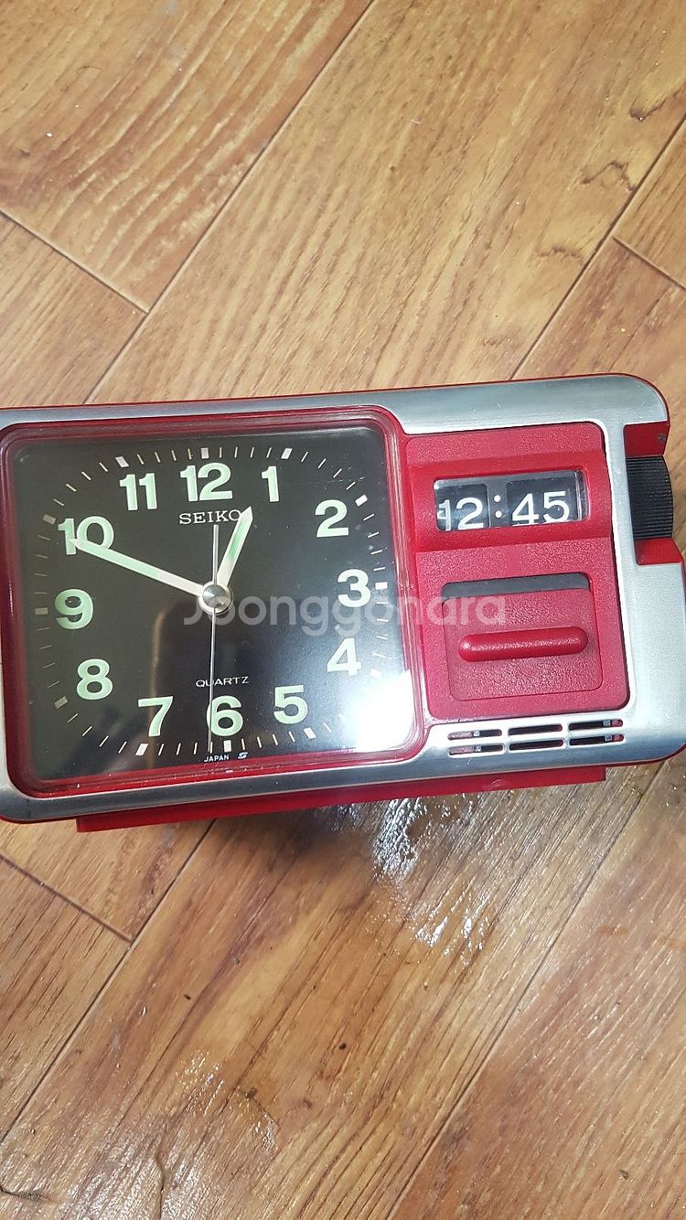 골동품 레트로 빈티지 일본 1970년대 세이코 탁상시계--6