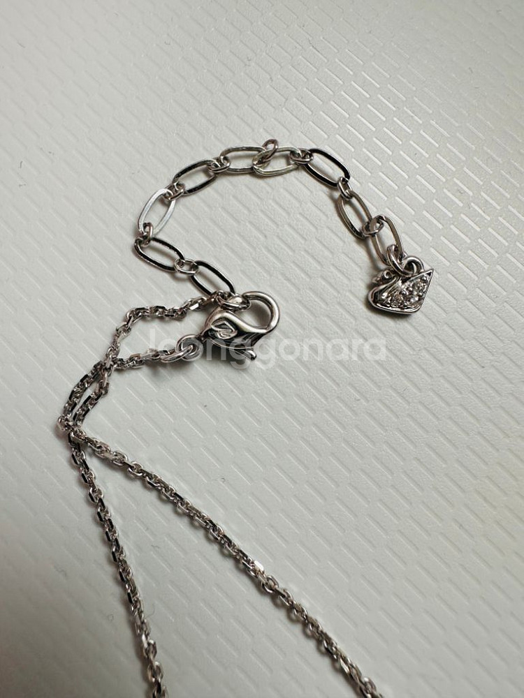 스와로브스키 스완(백조) 목걸이--2