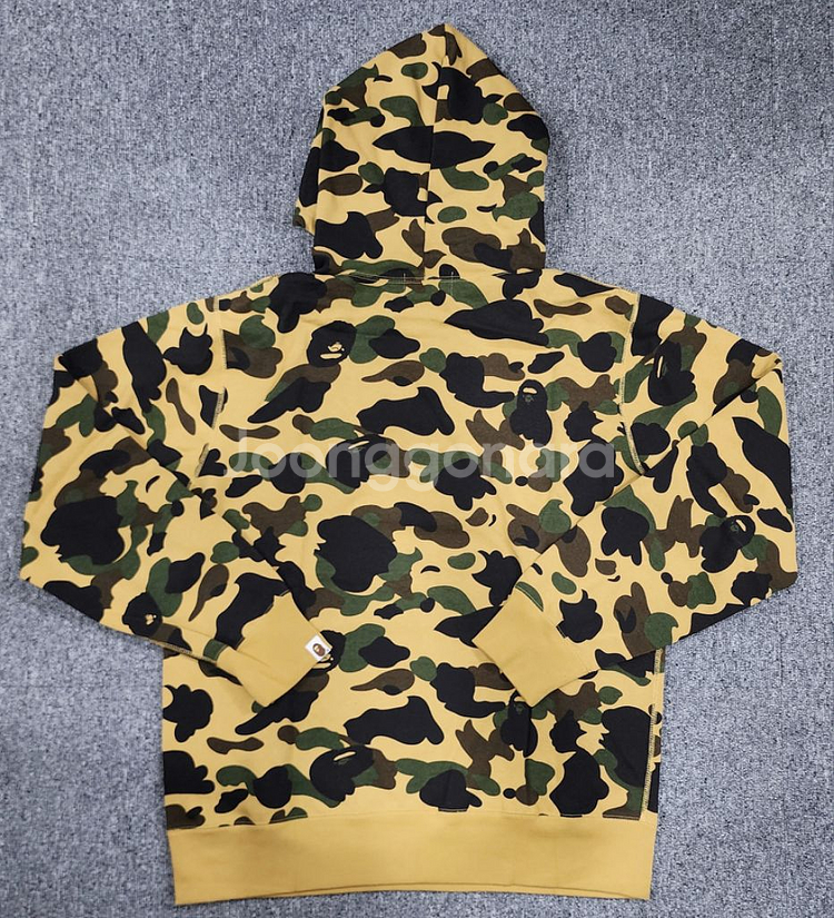 베이프 Bape 카모 컬리지 풀오버 후드티 2XL--3