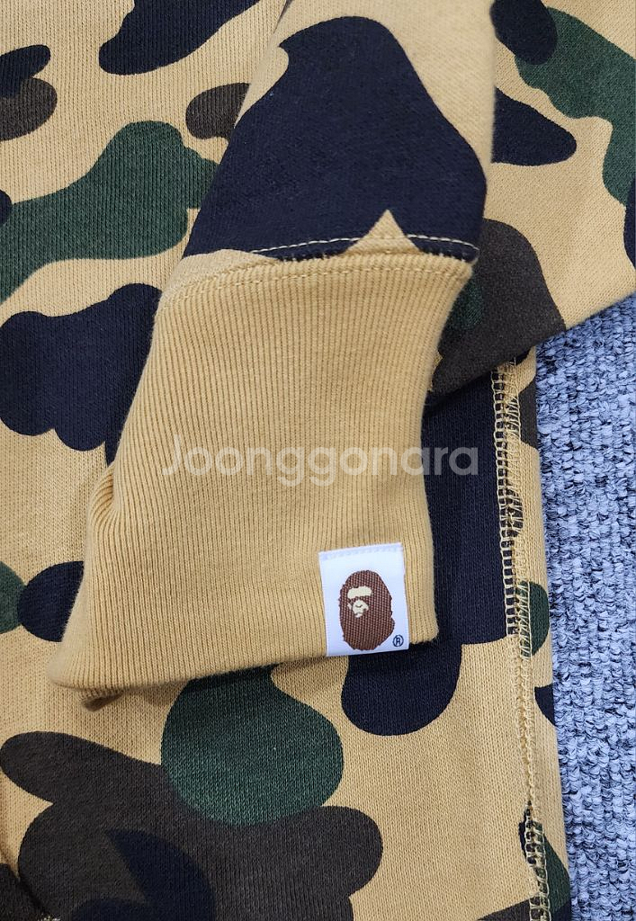 베이프 Bape 카모 컬리지 풀오버 후드티 2XL--6