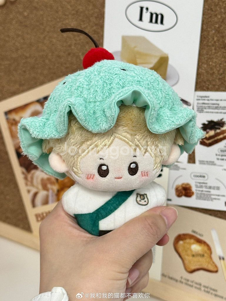 디저트 모자(10cm무속성솜인형옷장 민트초코망고푸딩캡)--1