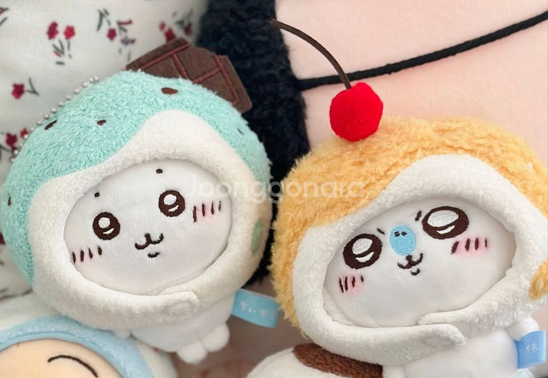 디저트 모자(10cm무속성솜인형옷장 민트초코망고푸딩캡)--2