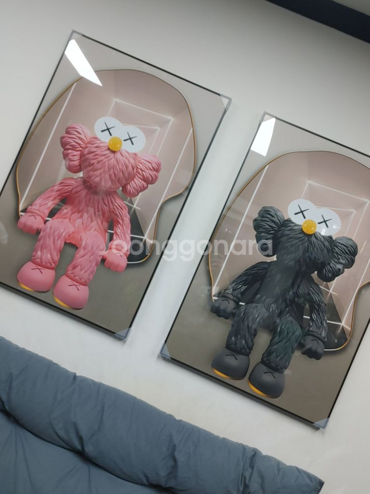 카우스액자 kaws 거실액자 그림액자 인테리어소품 액자--4