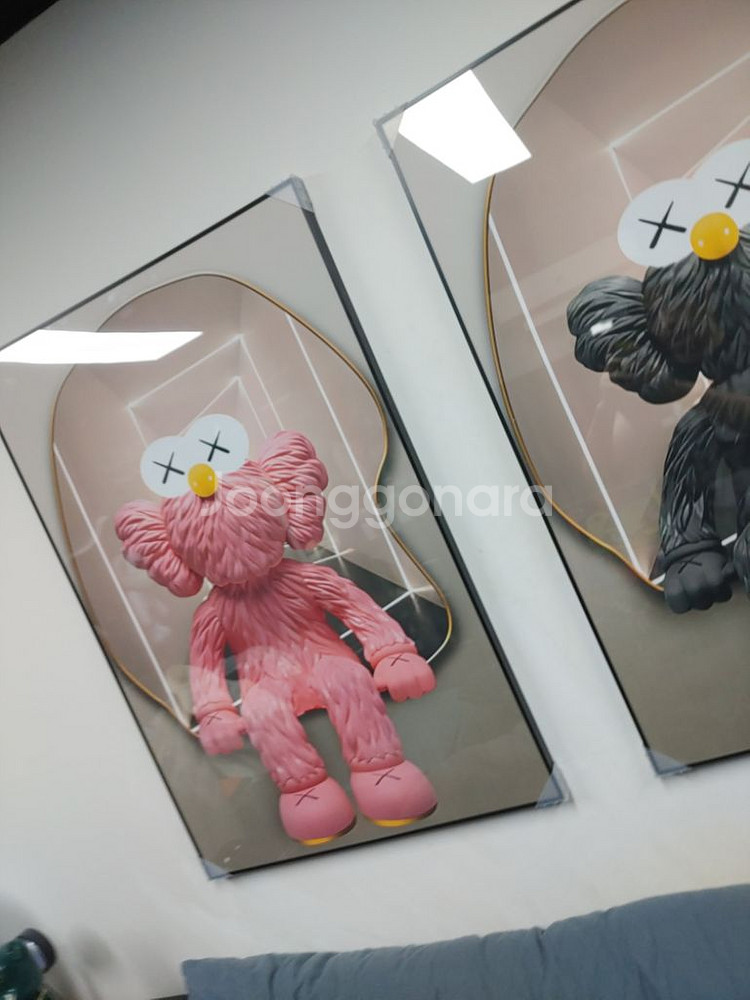 카우스액자 kaws 거실액자 그림액자 인테리어소품 액자--2