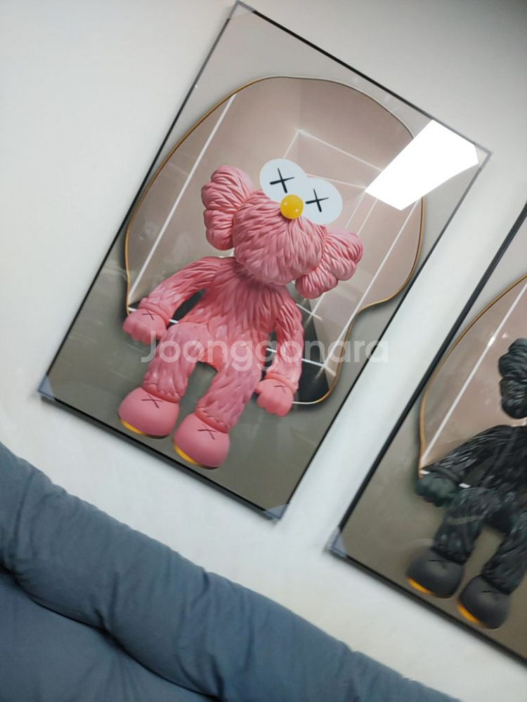 카우스액자 kaws 거실액자 그림액자 인테리어소품 액자--9