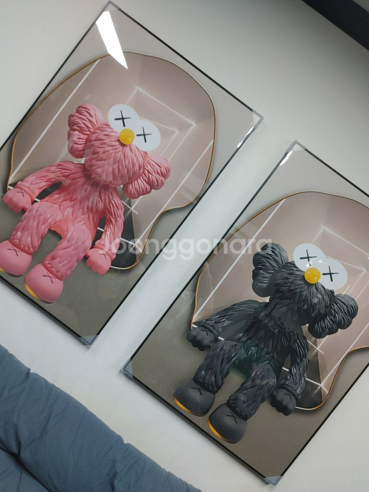 카우스액자 kaws 거실액자 그림액자 인테리어소품 액자--7