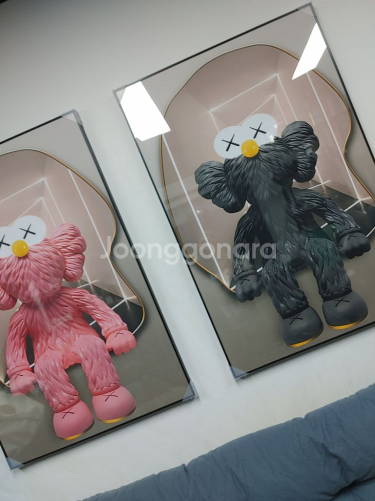 카우스액자 kaws 거실액자 그림액자 인테리어소품 액자--8