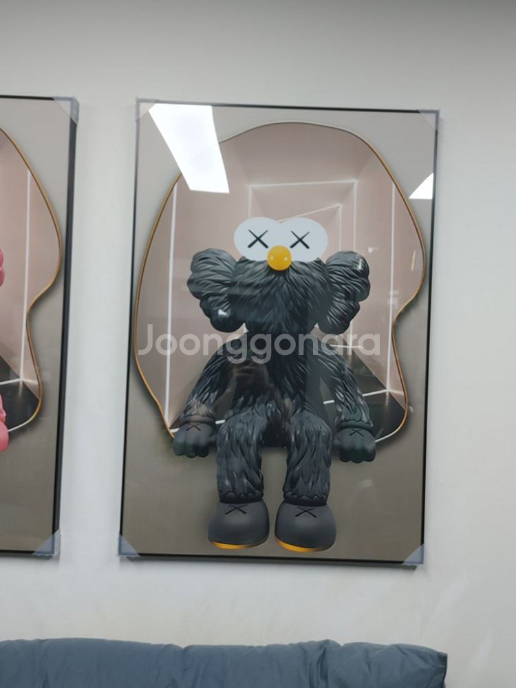 카우스액자 카우스 kaws 대형 피규어 그림 액자 대형--4