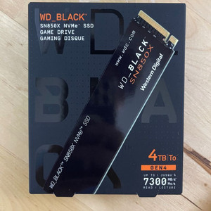 WD 웨스턴 디지탈 SN850X SSD 4TB 판매해요