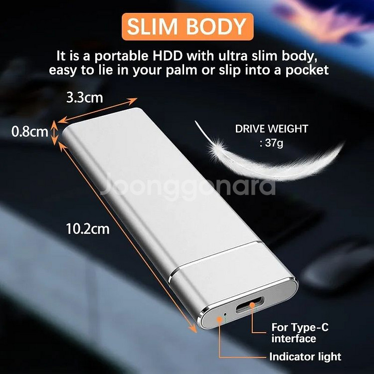 Portable NVMe M2 1TB SSD--3
