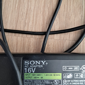 sony 노트북 ac adapter 16v 4a