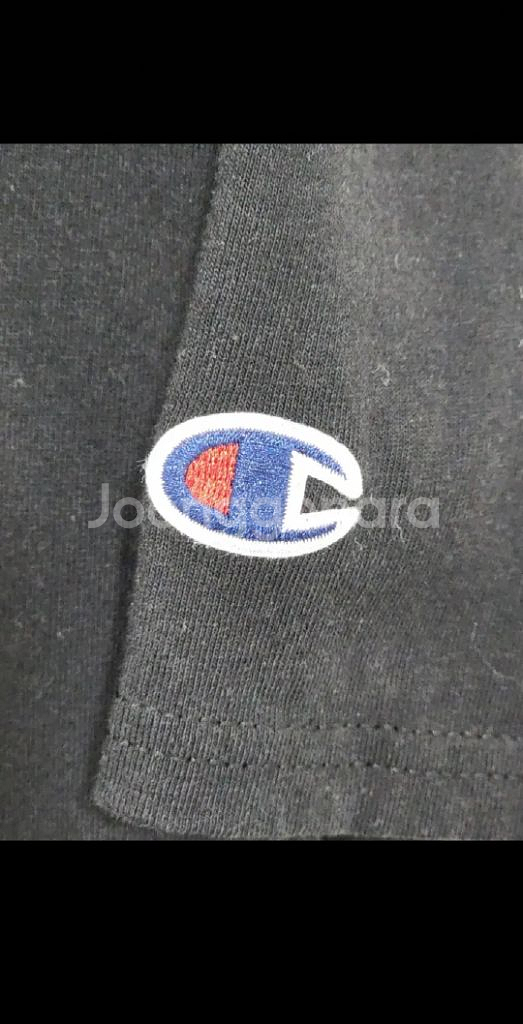 (M) 챔피온 반팔티 블랙 무지 챔피언 면티셔츠--3