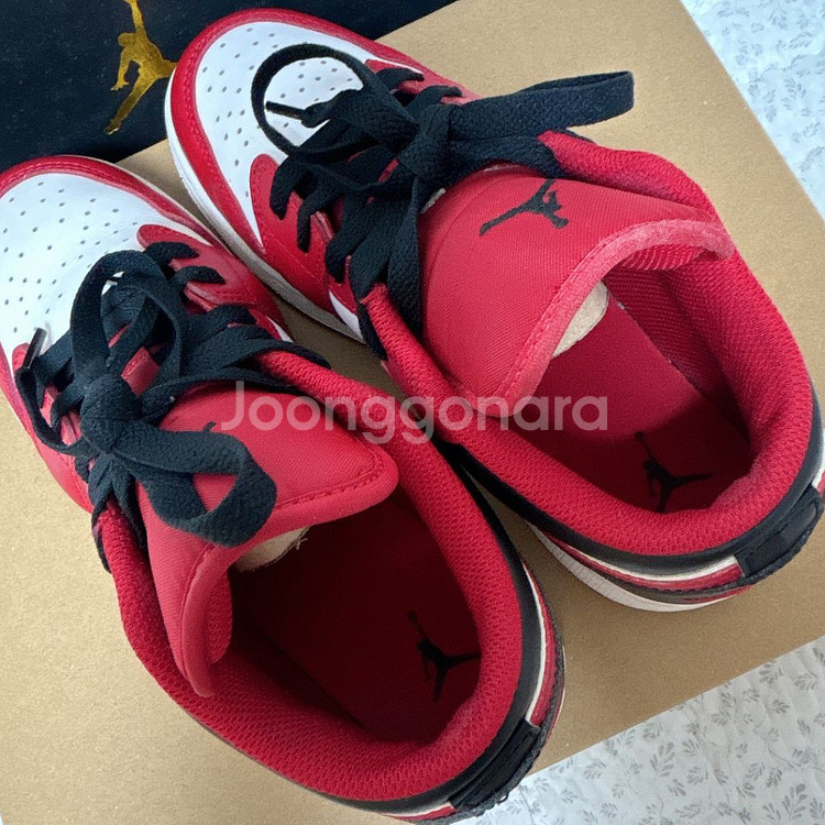 (GS) 조던1 로우 화이트 짐레드 블랙 230 4Y--8