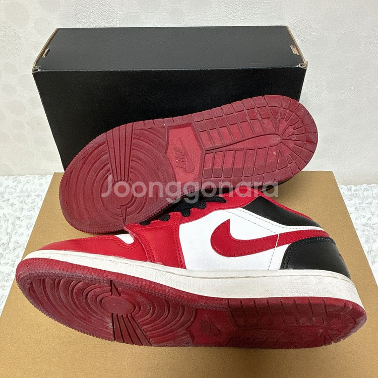 (GS) 조던1 로우 화이트 짐레드 블랙 230 4Y--6