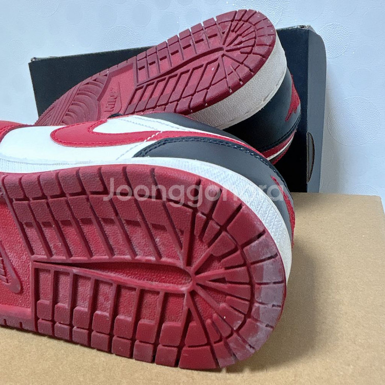 (GS) 조던1 로우 화이트 짐레드 블랙 230 4Y--7