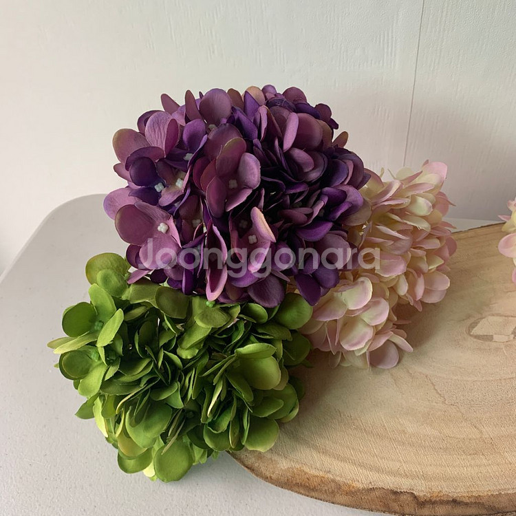 26cm 2color 미니 수국 세트 조화 인테리어 소--4