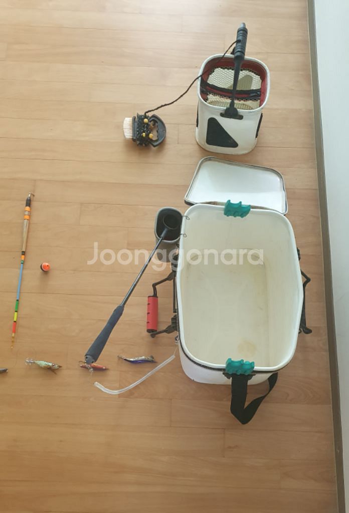 밑밥통, 두레박, 밑밥주걱, 낚시대거치대,주걱통,문어애--2