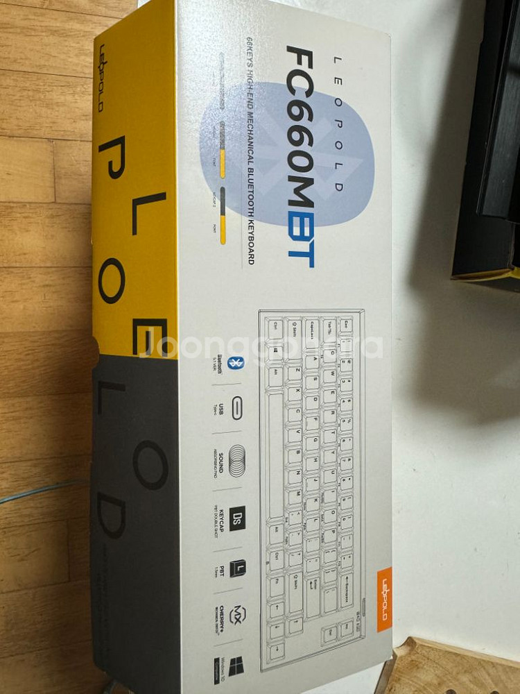 레오폴드 fc660mbt 갈축 블루투스 키보드 풀박--2