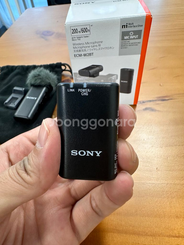 소니 ecm-w2bt 무선 마이크 팝니다--3