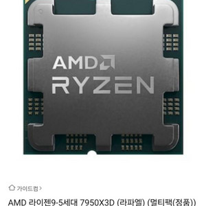 amd 라이젠 7950x3d 대원cts