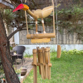 핸드메이드 새 풍경종 Bamboo wind chime