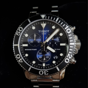 [TISSOT] 티쏘 씨스타 크로노그래프 시계 청판