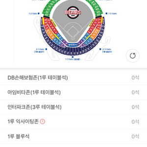 8월 15일 광복절 1루 블루석 2연석 판매합니다