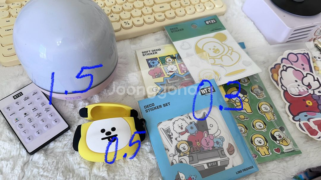 급처 방탄 지민 치미 BT21 굿즈 BTS 인형 일괄--3