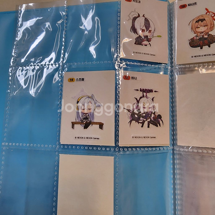블루아카이브 gs25 콜렉트북 띠부씰북--2