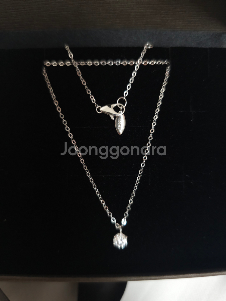 로이드 3부 랩다이아 목걸이 14k(큐빅, 모이사X)--2