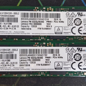 M.2 NVMe 128G 2EA