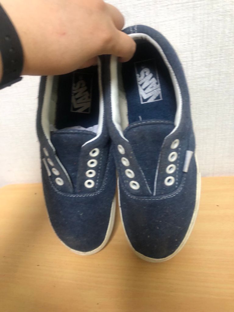 250반스 스니커즈 운동화 네이비혼방