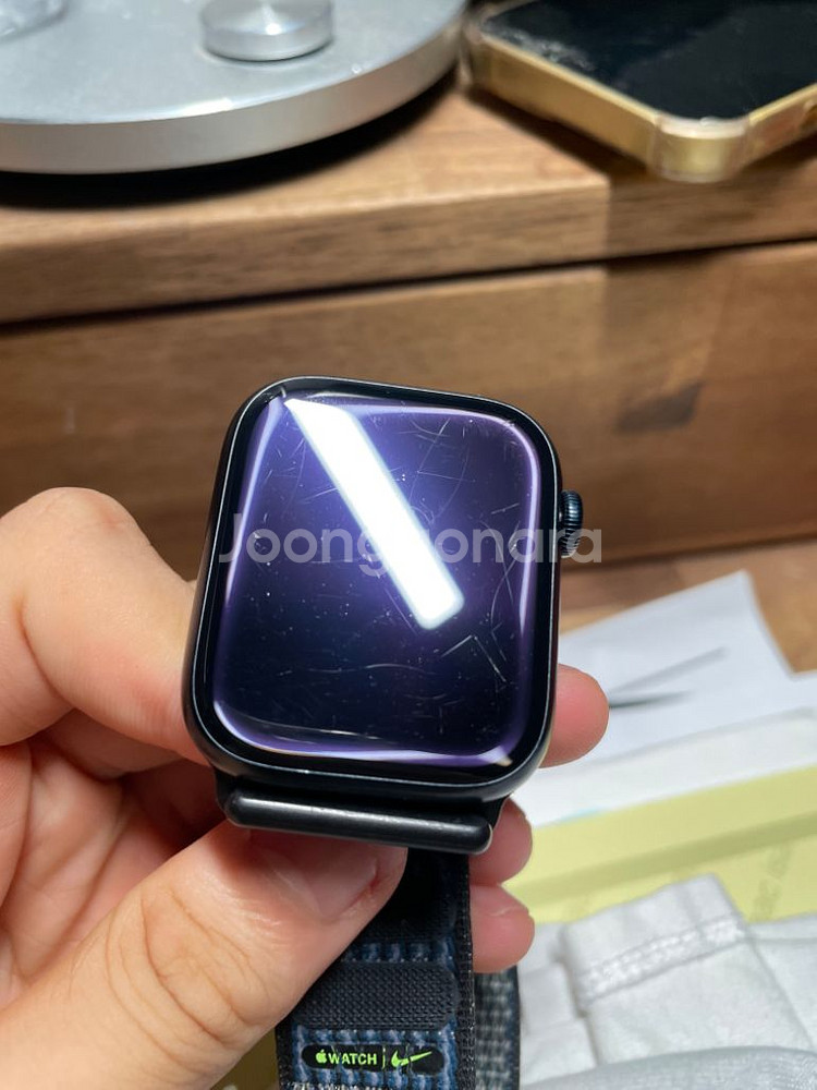 애플워치 7 45mm 나이키애디션 gps wifi98%--3