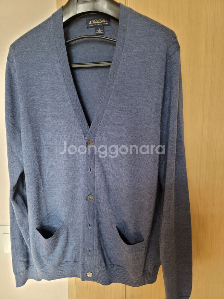 브룩스브라더스 블루 울 가디건 판매합니다(라지,L)--2