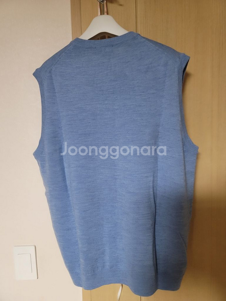 브룩스브라더스 스카이블루 메리노울 베스트 판매합니다(라--4