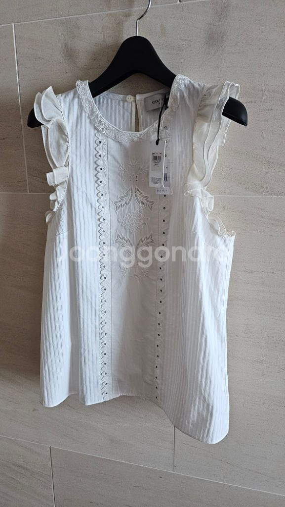 (정품) 코치 아일렛 프릴 블라웃 (새상품)--5