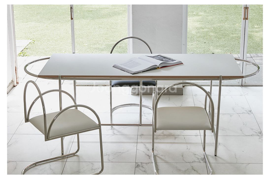 텍스쳐 의자 CH3 화이트 디자인 다이닝 테이블 거실--1