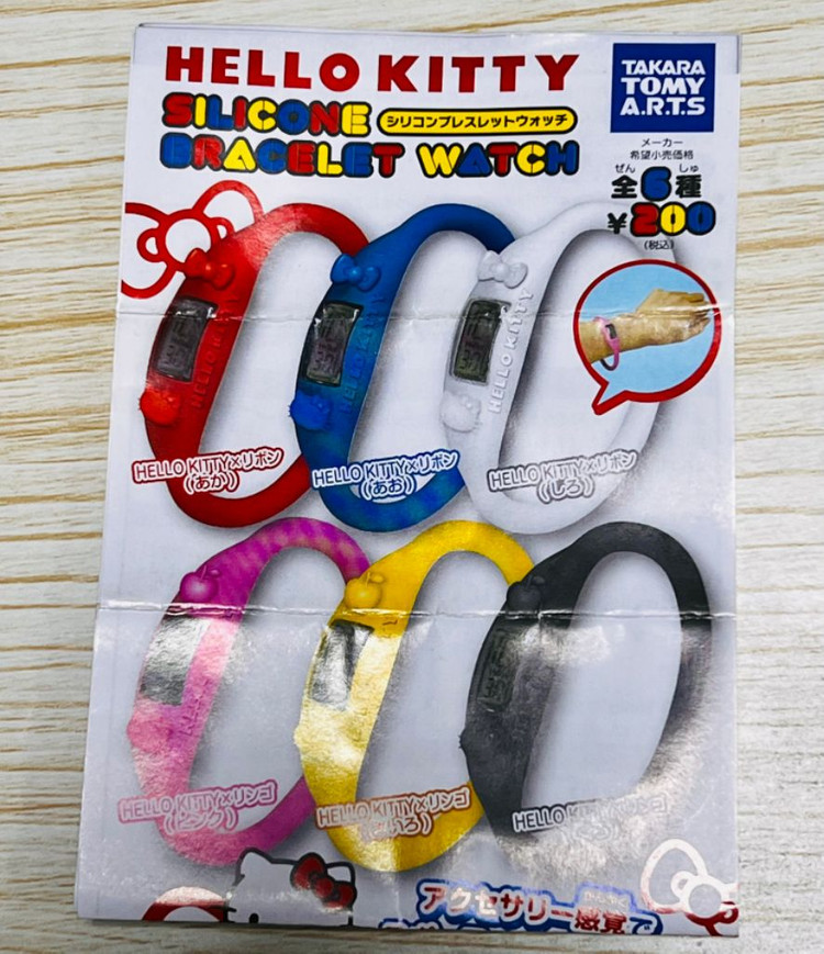 [개봉] 헬로 키티 실리콘 손목시계 2종--1