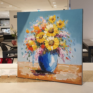 프로방스 화병 플라워 유화 액자 60 X 60cm